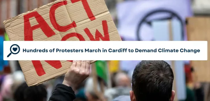 Hundreds of Protesters March in Cardiff to Demand Climate Change