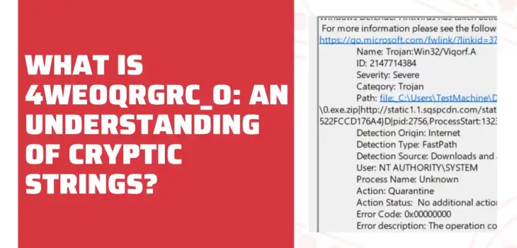 What is 4weoqrgrc_o: An understanding of cryptic strings?
