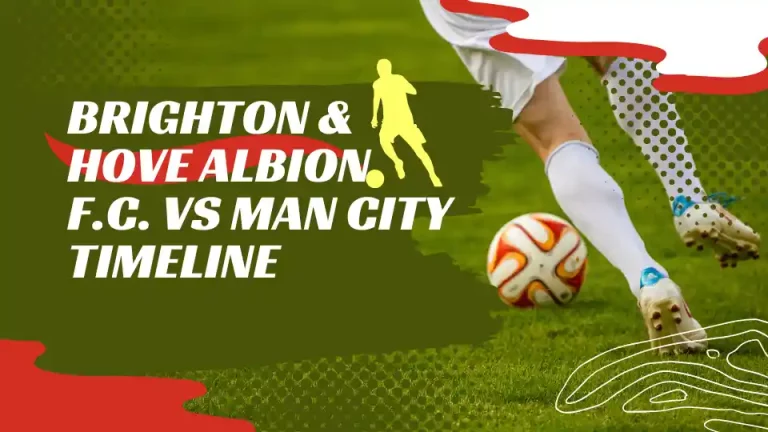 Epic Showdowns: Brighton & Hove Albion F.C. vs Man City Timeline